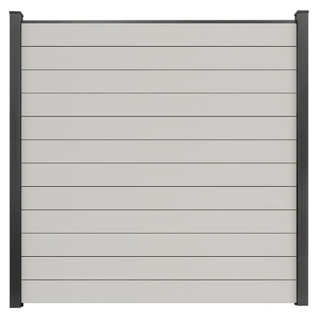 GroJa Steckzaun Schmal Basicline 180 cm x 180 cm Weiß