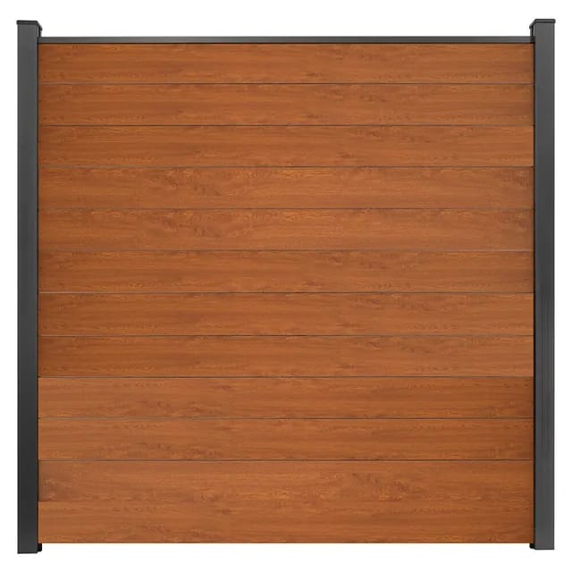 GroJa Steckzaun Schmal Basicline 180 cm x 180 cm Golden Oak