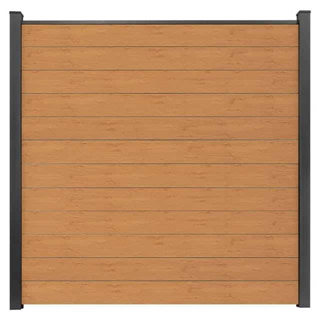 GroJa Steckzaun Schmal Basicline 180 cm x 180 cm Asteiche Natur