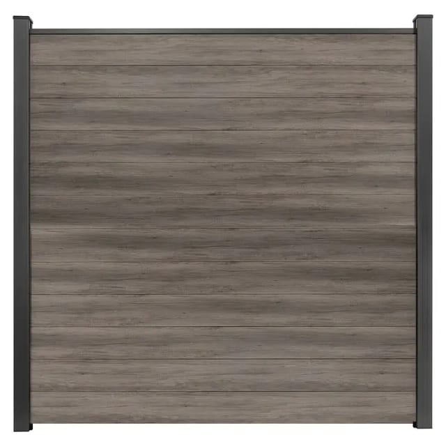 GroJa Steckzaun Schmal Basicline 180 cm x 180 cm Monument Oak
