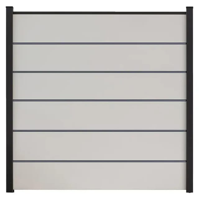 GroJa Steckzaun Premium Basicline 180 cm x 180 cm Weiß
