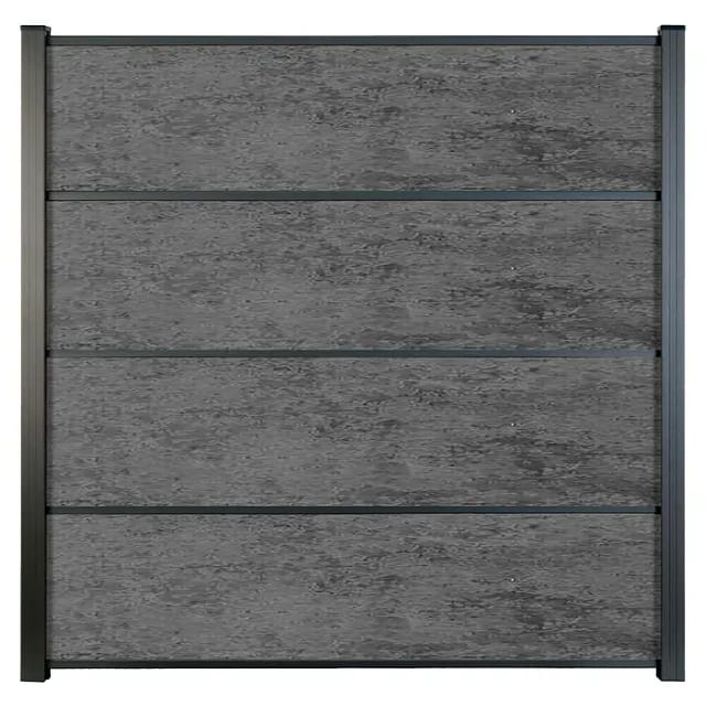 GroJa HPL-Steckzaun Premo 180 cm x 183 cm Anthrazit