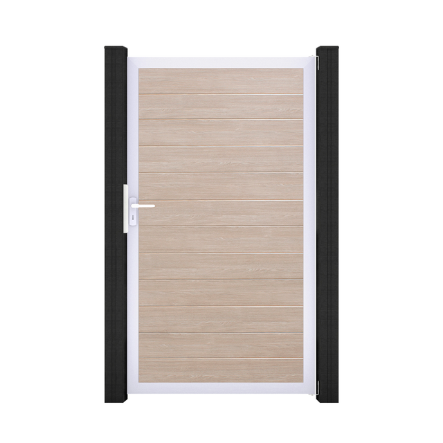 GroJa Tor 1-flg. Basicline Schmal 100 cm x 180 cm Sheffield Oak Rahmen EV1