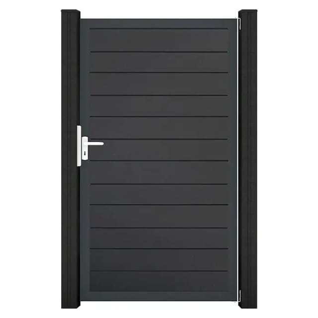 GroJa Tor 1-flg. Basicline Schmal 100 cm x 180 cm Anthrazit Rahmen DB703
