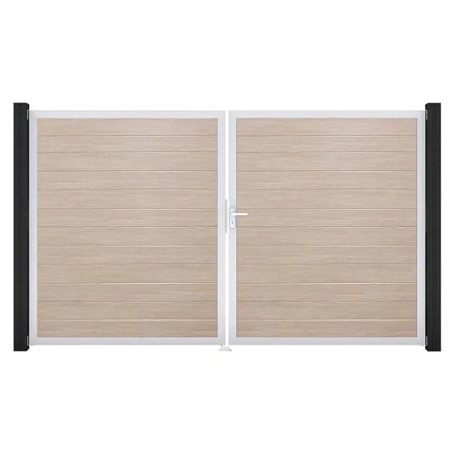 GroJa Tor 2-flg. Basicline Schmal Sheffield Oak EV1 306 cm x 180 cm DIN Rechts