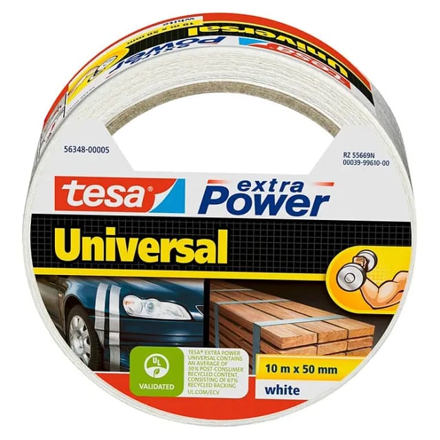 Tesa Extra Power Universal Weiß 10 m x 50 mm