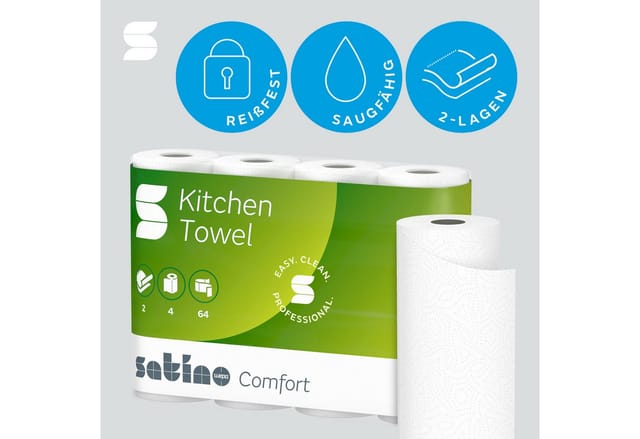 Küchenrolle Satino Comfort 4er Pack