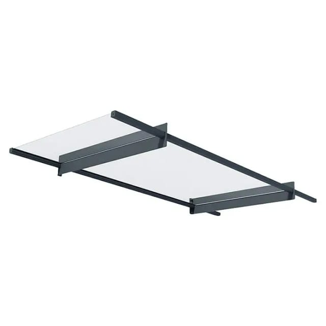 Canopia Vordach Nancy 205 cm x 94 cm Anthrazit Acrylglas klar