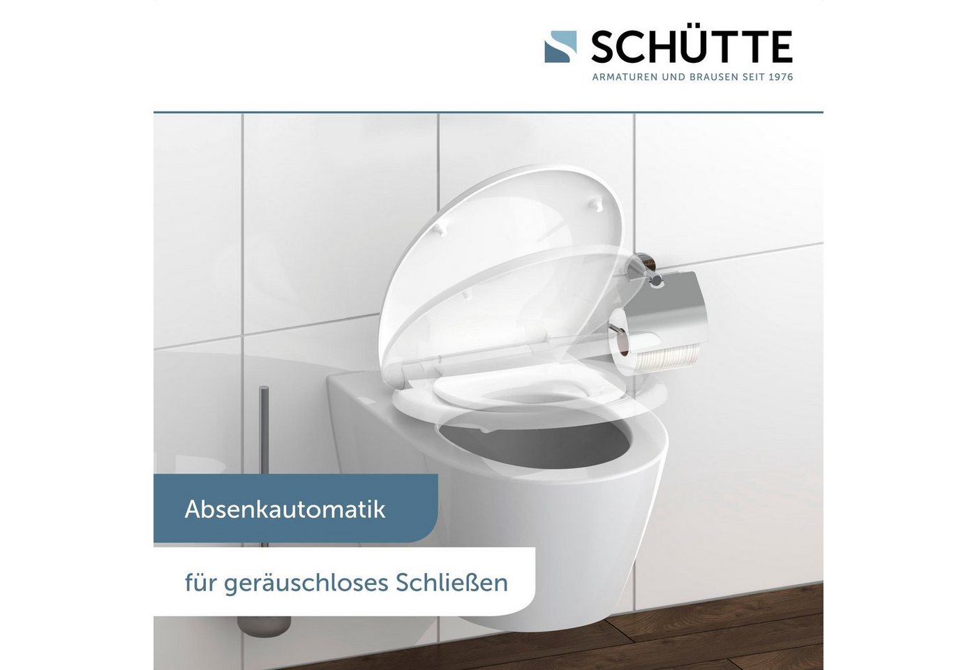 SCHÜTTE WC Sitz Duroplast FAMILY WHITE mit Absenkautomatik und Schnellverschluss Bild 2