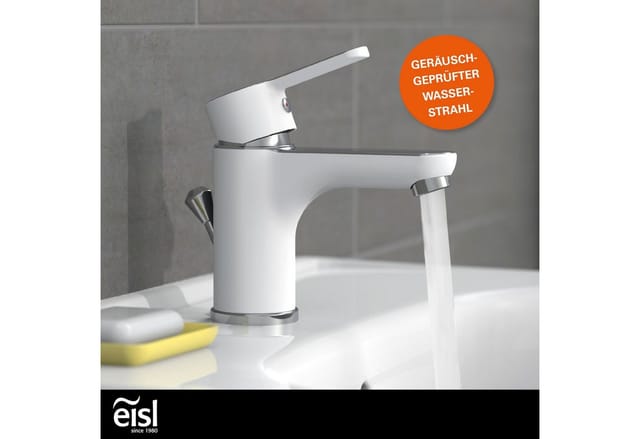 Eisl DIZIANI Waschtischarmatur Weiß-Chrom