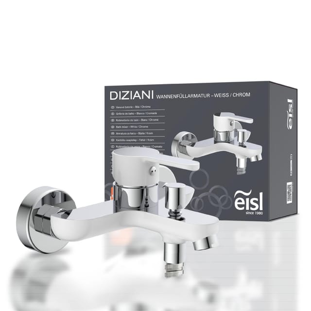 Eisl DIZIANI Wannenfüllarmatur Weiß-Chrom