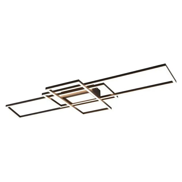 Trio LED-Deckenleuchte Irvine 105 cm x 42 cm Anthrazit