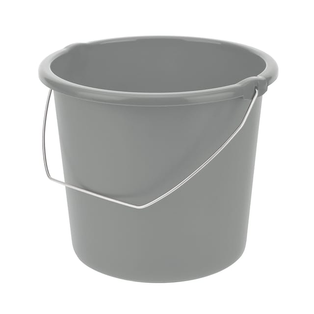 Tontarelli Eimer Cover Line mit Metallbügel 10, Nordic Grey