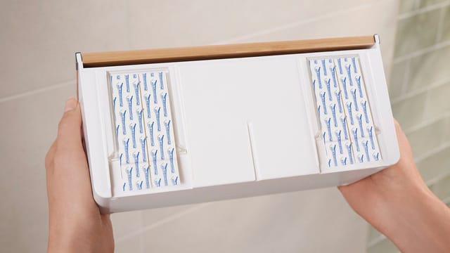 Tesa Baboo Aufbewahrungsbox X-Large Weiß mit Deckel
