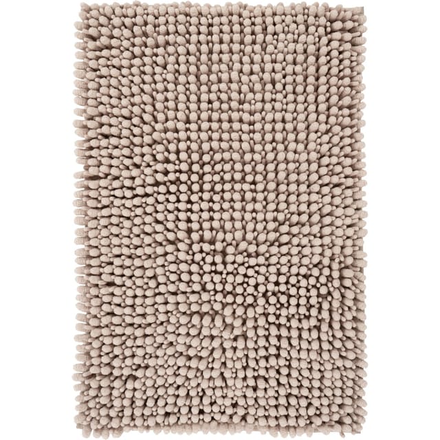 Lalee Badteppich Fluffy Taupe 40 cm x 60 cm