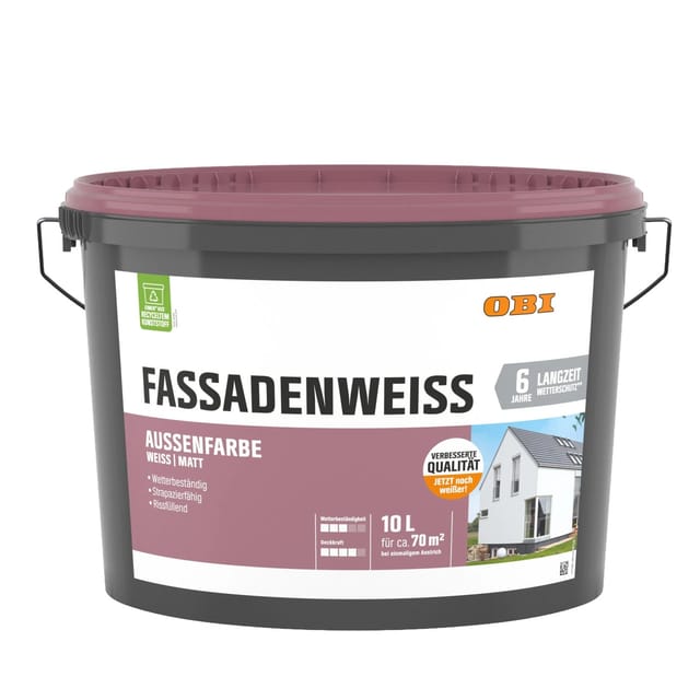 OBI Fassadenweiß Matt 10,