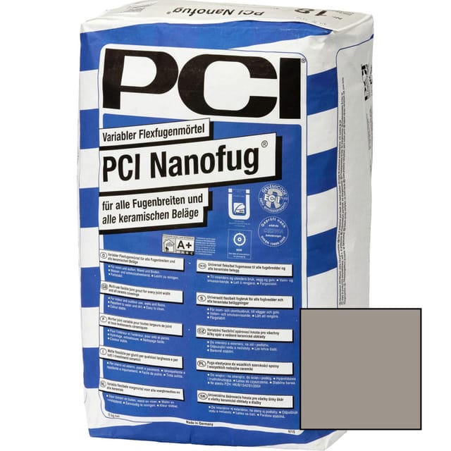 PCI Nanofug Flexfugenmörtel Zementgrau 4 kg
