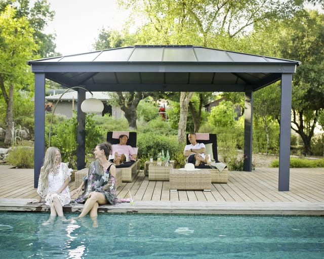 Palram - Canopia Dallas 4.3 x 4.9 GartenPavillon Anthrazit