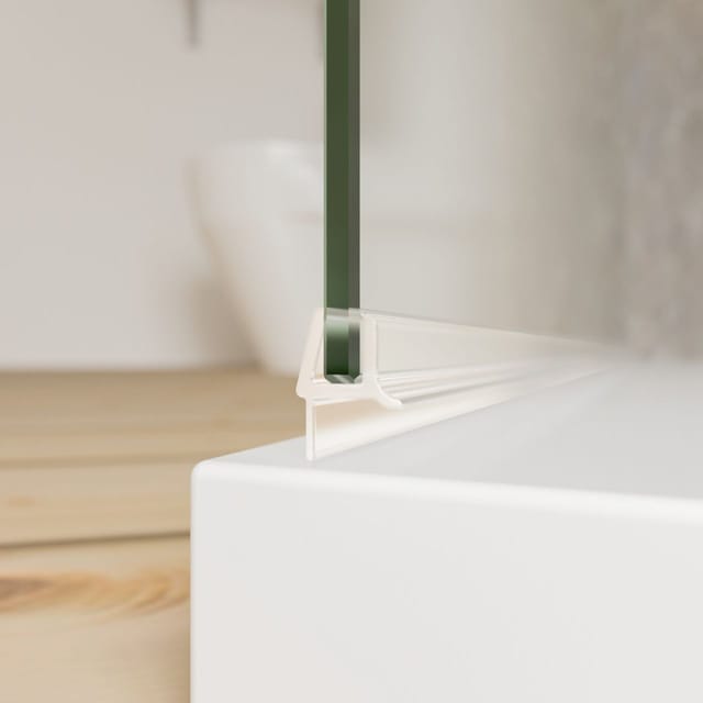 Schulte Wasserabweisprofil gebogen 5 mm Glas für Rundduschen