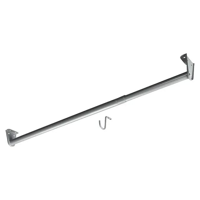 Hettich Schrankrohr Verstellbar Ø 26 x 680 - 1.200 mm Stahl Silbergrau 1 Stück