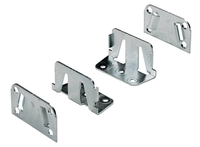 Hettich Mittelbalkenverbinder Doppelbetten 38,5 x 69 mm Stahl Verzinkt 2 Stück