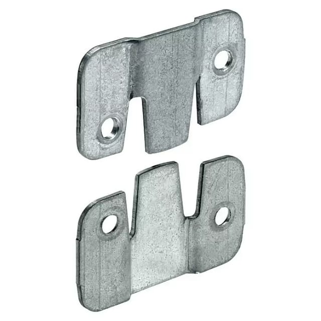 Hettich Universalverbinder 27 mm x 44 mm Stahl Verzinkt 4 Stück