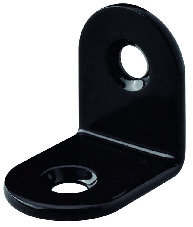 Hettich Stuhlwinkel 20 mm x 20 mm x 15 mm Stahl Pulverbeschi. Schwarz 10 Stück