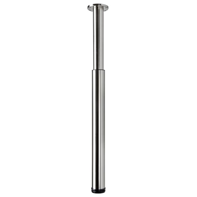 Hettich Tischbein Rund 700 - 1.100 mm x Ø 76 mm Stahl Edelstahl-Optik 1 Stück