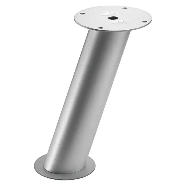 Hettich Theken-Konsole Rund 165 mm x Ø 40 mm Stahl Aluminium-Optik 2 Stück