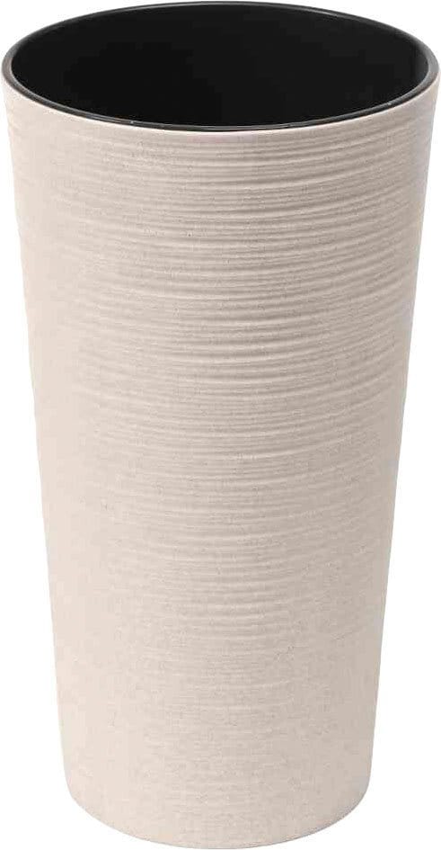 Siena Garden Pflanzgefäß Set 2 tlg. Eco Locon Weiß Ø 25 x 46,5 cm, Ø 30 x 57 cm