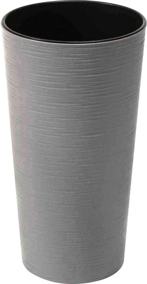 Siena Garden Pflanzgefäß Set 2 tlg. Eco Locon Grau Ø 25 x 46,5 cm, Ø 30 x 57 cm