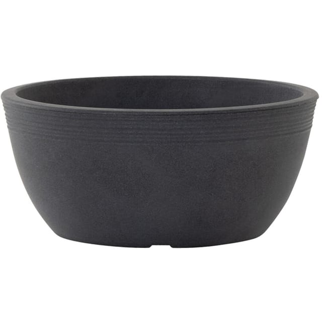 Siena Garden Pflanzschale Malaga Anthrazit Ø 38cm x 17 cm