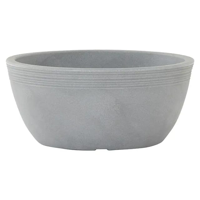 Siena Garden Pflanzschale Malaga Grau Ø 48cm x 22 cm