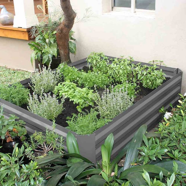 Siena Garden Hochbeet Grau 120x90x30 cm