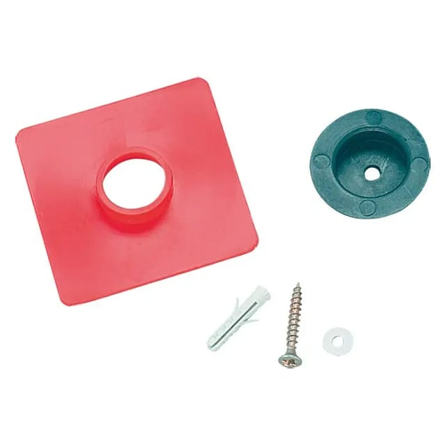 Kristall-Form Zubehör Clip-On Rot-Schwarz 10 cm x 10 cm x 1 cm