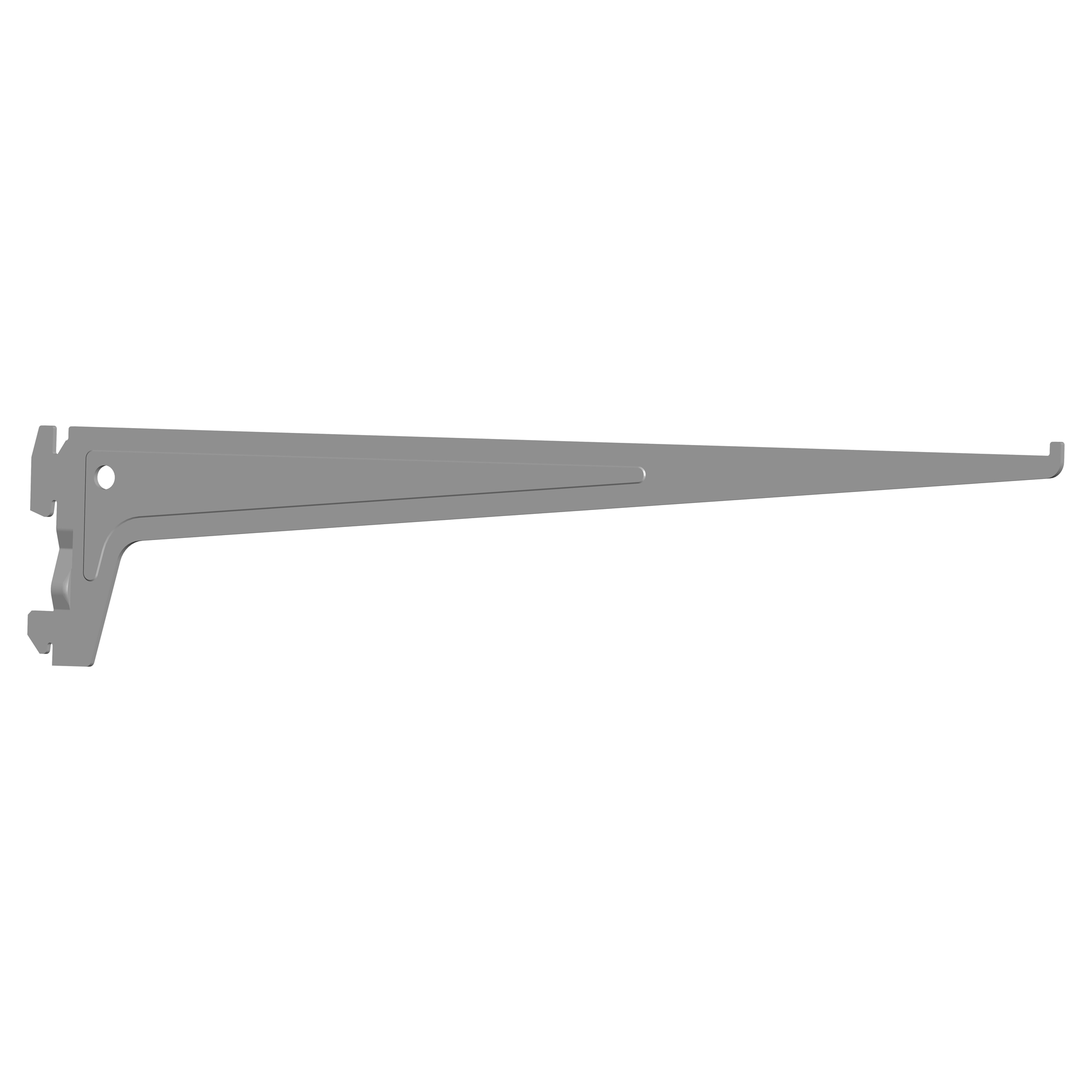 Einlochträger Silber 40 cm
