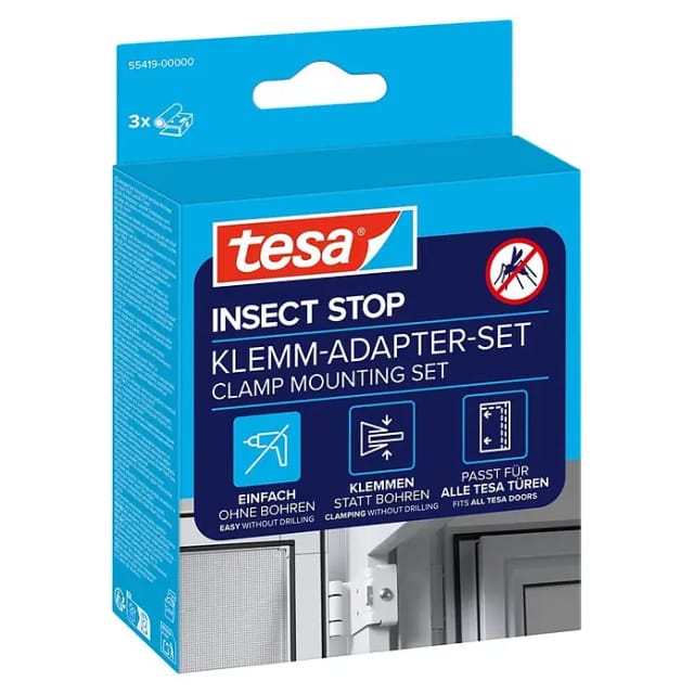 tesa® Insect Stop Klemm Adapter-Set weiß