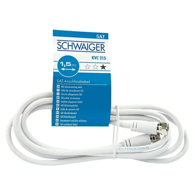 SAT-Anschlusskabel 2 F-Stecker 1,5 m KVC215 052