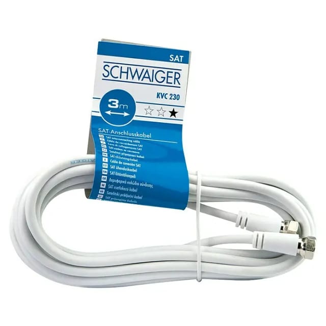 SAT-Anschlusskabel 2 F-Stecker 3 m KVC230 052