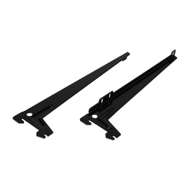 Einloch-Winkelträger Schwarz 28 cm 2 Stück