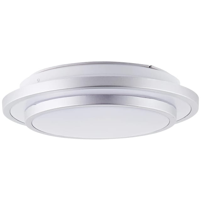 Brilliant LED-Deckenleuchte Luciano Aluminium/Weiß Ø 28 cm