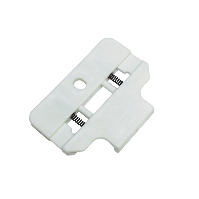 Gardinia Deckenclip für Flächenvorhangschiene 3-läufig Weiß 2-er Pack