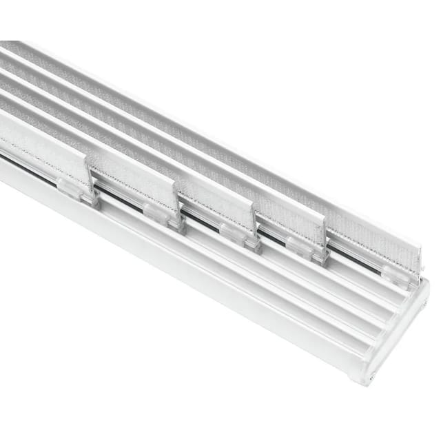 Gardinia Flächenvorhangschiene Komfort Komplett-Set 5-läufig Weiß 280 cm