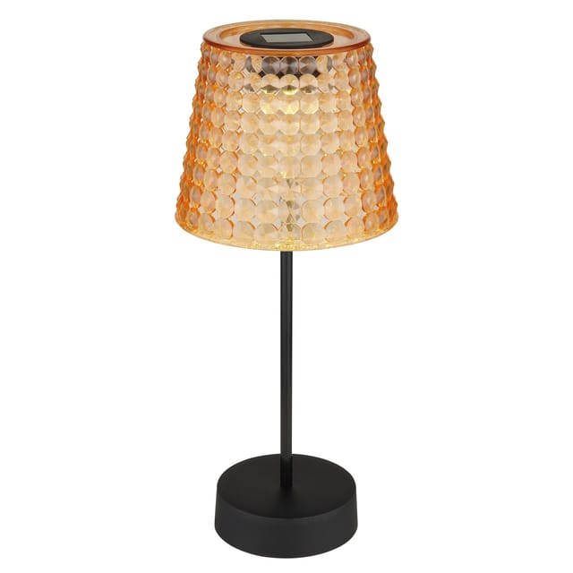 Globo LED-Solarleuchten-Set Ø 12,5 cm x 29 cm Amber 2 Stück