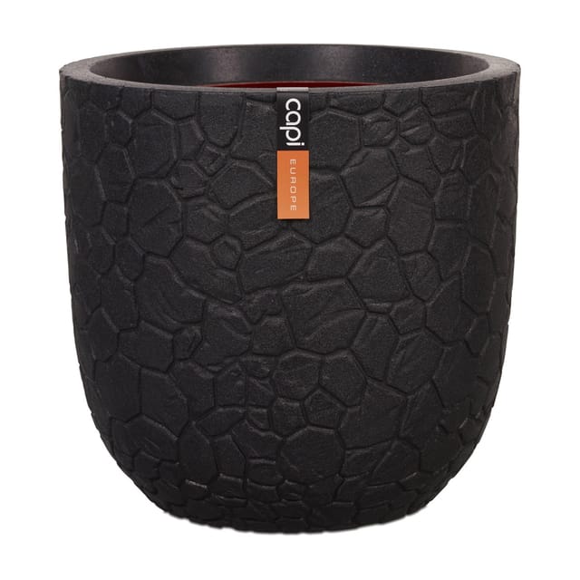 Capi Pflanztopf Kugel Clay Ø 43 cm x 41 cm Schwarz