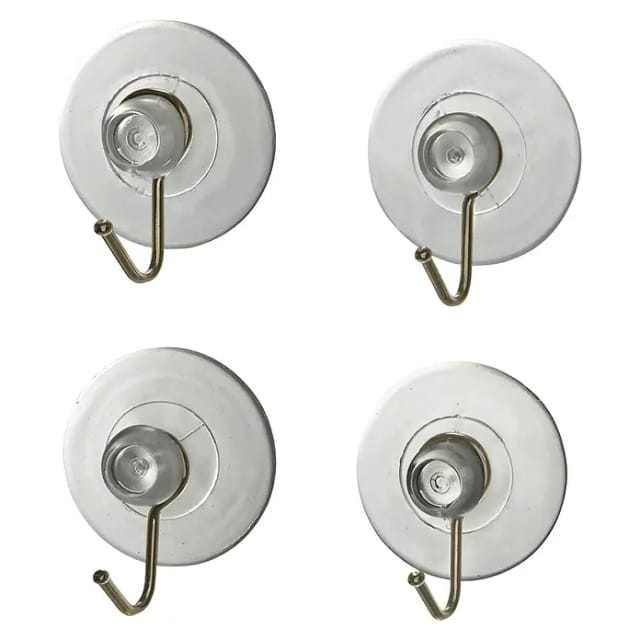 Wenko Saughaken Nickel Transparent 4er-Set