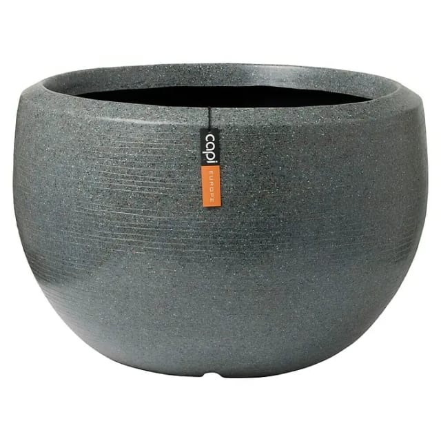 Capi Pflanzgefäß Kugel Granite Ø 67 cm x 45 cm Anthrazit
