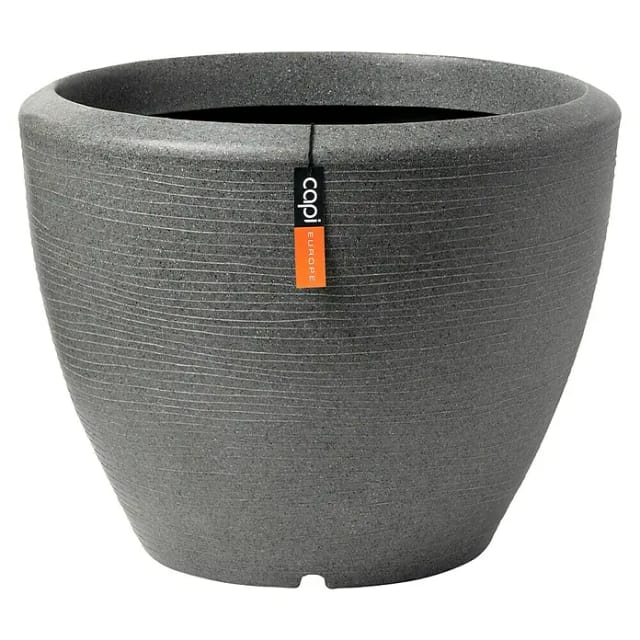 Capi Pflanztopf Kugel Granite Ø 34 cm x 25 cm Anthrazit
