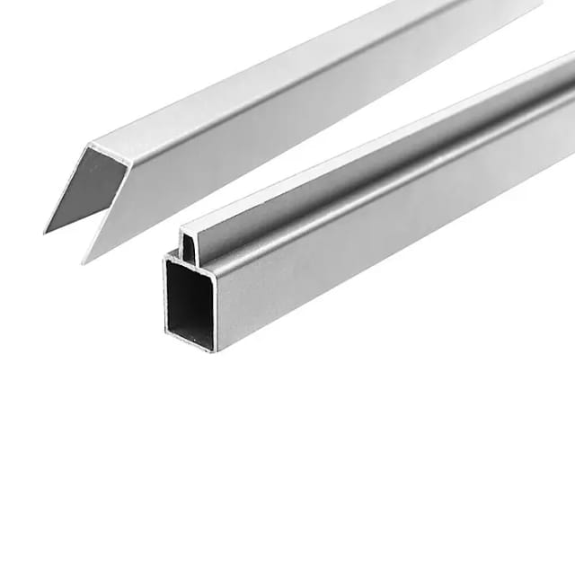 T & J Ecosteck-Start & Abschluss für Eckelement 32/25 x 20 x 90 cm Silber