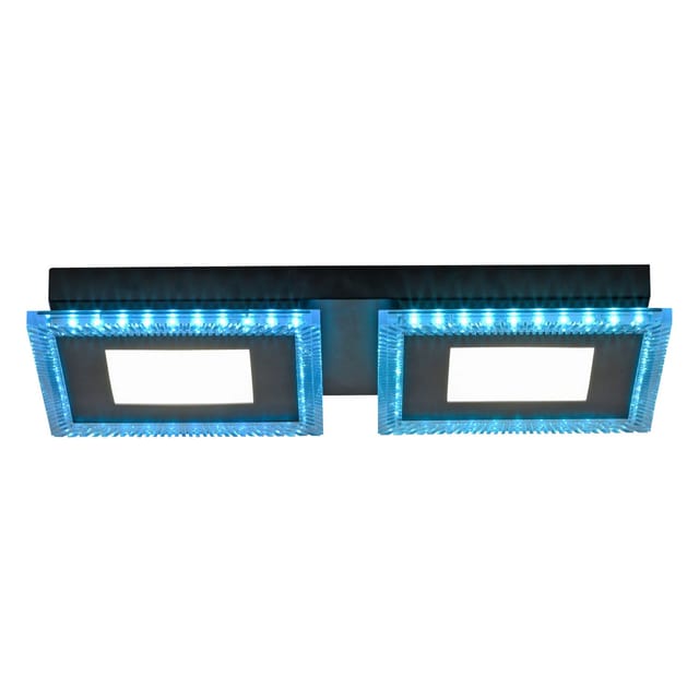Just Light Deckenleuchte Arci 5 cm x 20 cm Schwarz